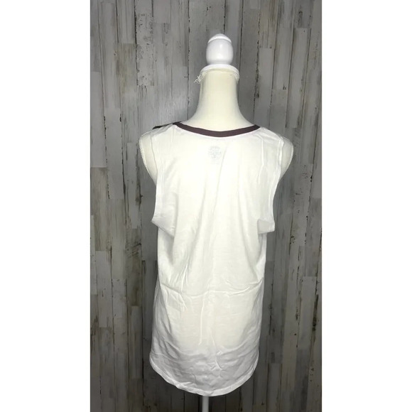 NWT Rivalry Threads Women's Medium White Texas A&M Aggies Sleeveless Tank Top - Picture 3 of 4